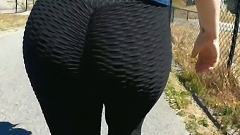 Sexy Mature Wife Shows Off Her Big Booty In Public