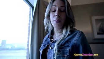 Stepmom Flaunts Her Large Breasts And Performs Oral Sex On Me - Nikki Brooks