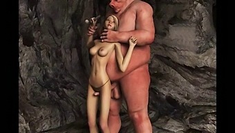 Monster Cock Ejaculates On 3d Anime Babes