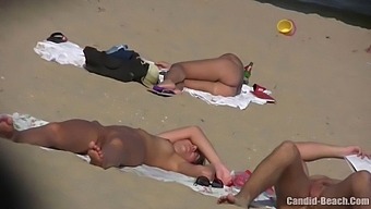 Hidden Camera Captures Candid Nude Moments At A Beach