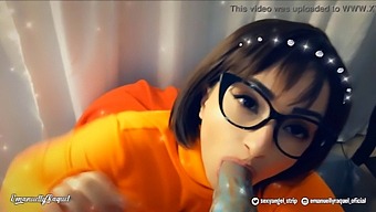 Velma Gives A Deep Blowjob To A Monster Penning - Leitinho'S Mouth Gets Filled With Cum