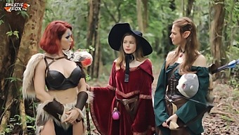 Arinafox And Sweetie Fox In A Hot Pov Scene With An Elf Babe