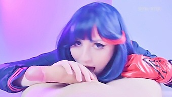 Ryuko Matoi'S Seductive Oral Skills Arouse Her Nude Teacher