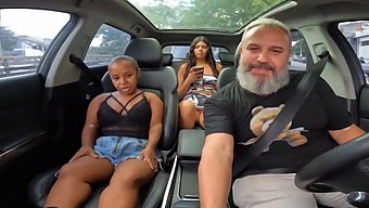 Anâzinha Do Mau In The Car And Engaging In Risqué Activities On The Streets Of São Paulo